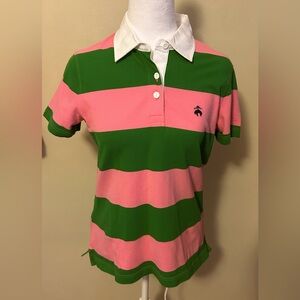 Brooks Brothers Knit Cotton Piquè Rugby Striped Polo Shirt